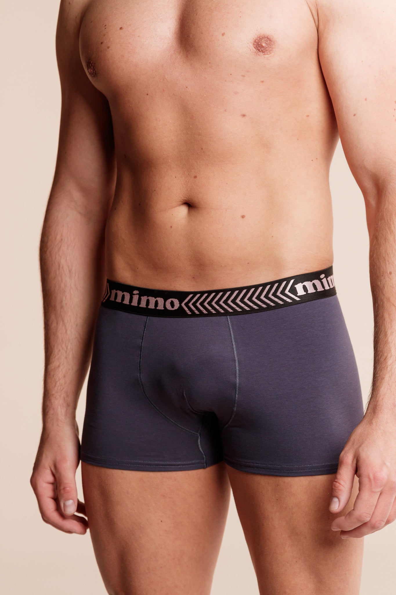 Active Boxer GREY с външен ластик от памук и еластан
