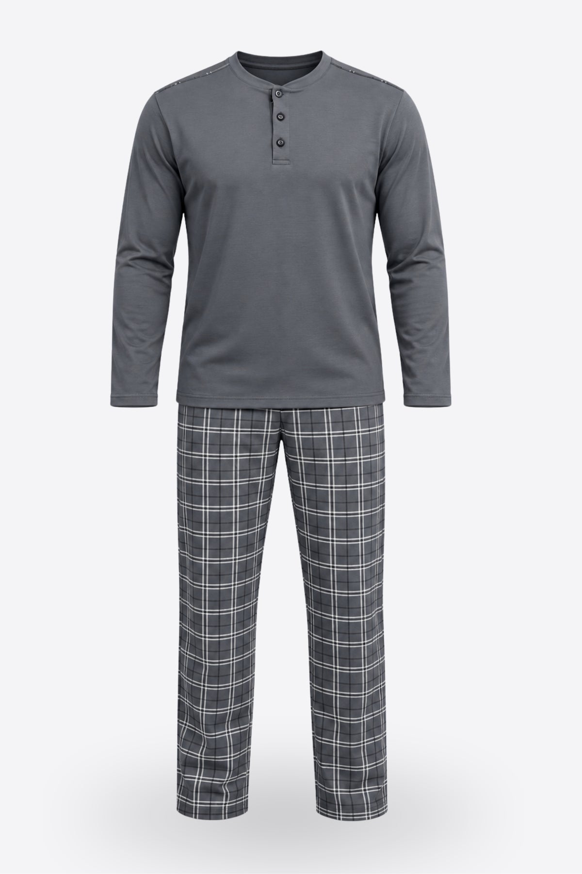 Мъжка пижама комплект ROCCO MEN GREY от две части
