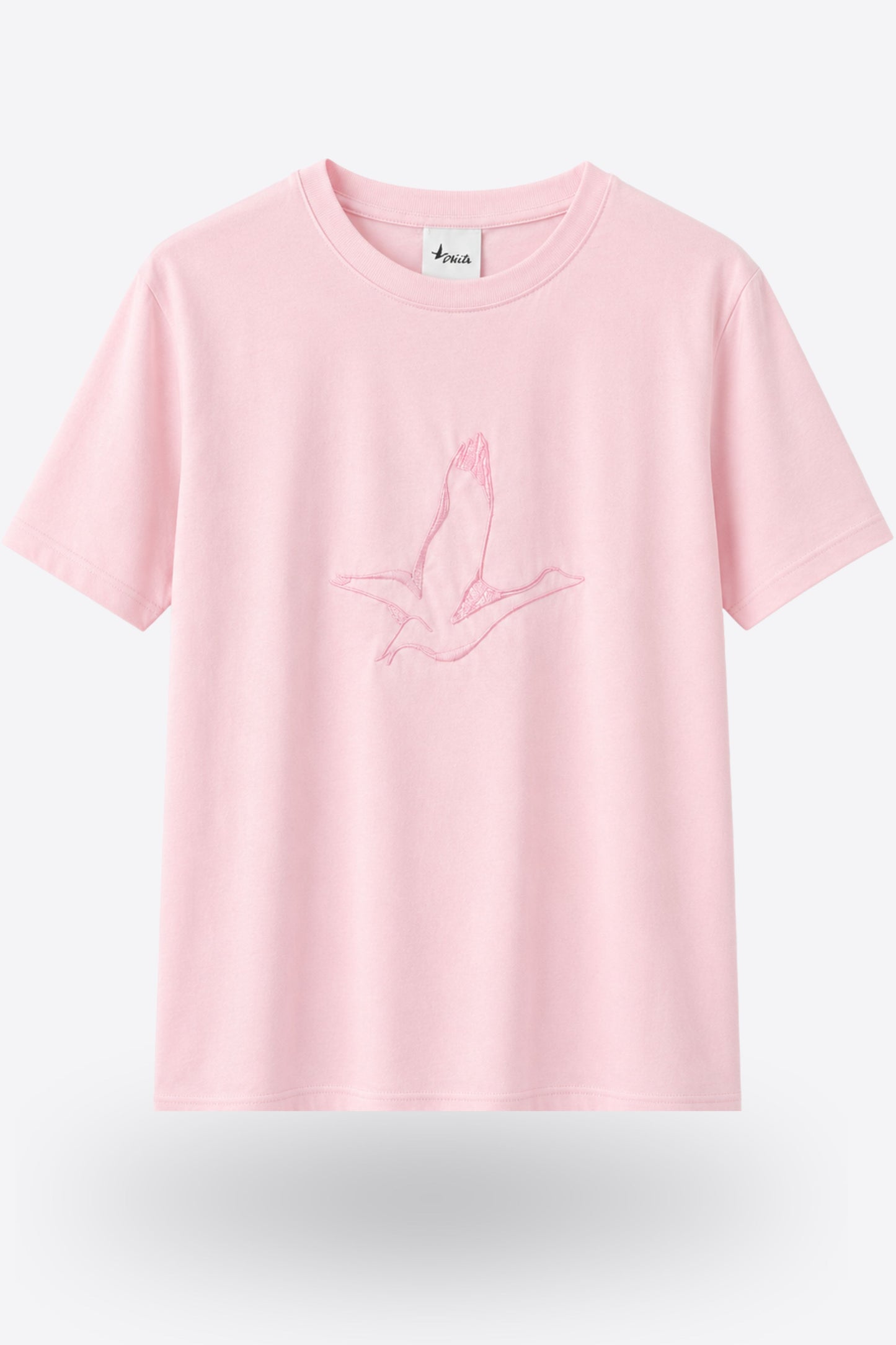WINGS PINK Oversize тениска от 100% памук