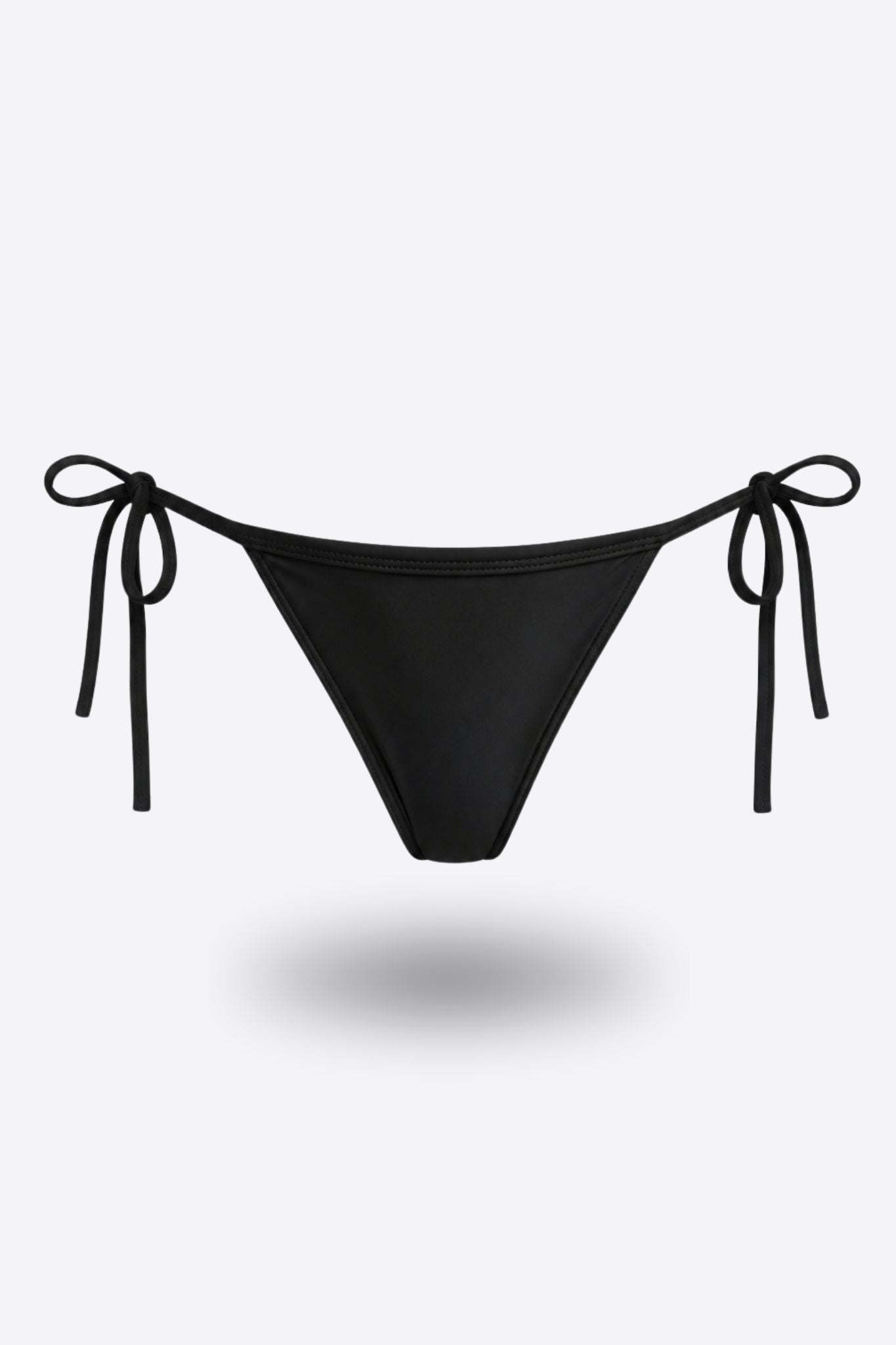 Бански долнище IZABEL BLACK ONE SIZE класически стринг с регулиращи връзки