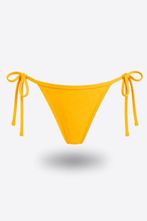 Бански долнище IZABEL PUMPKIN ONE SIZE класически стринг с регулиращи връзки