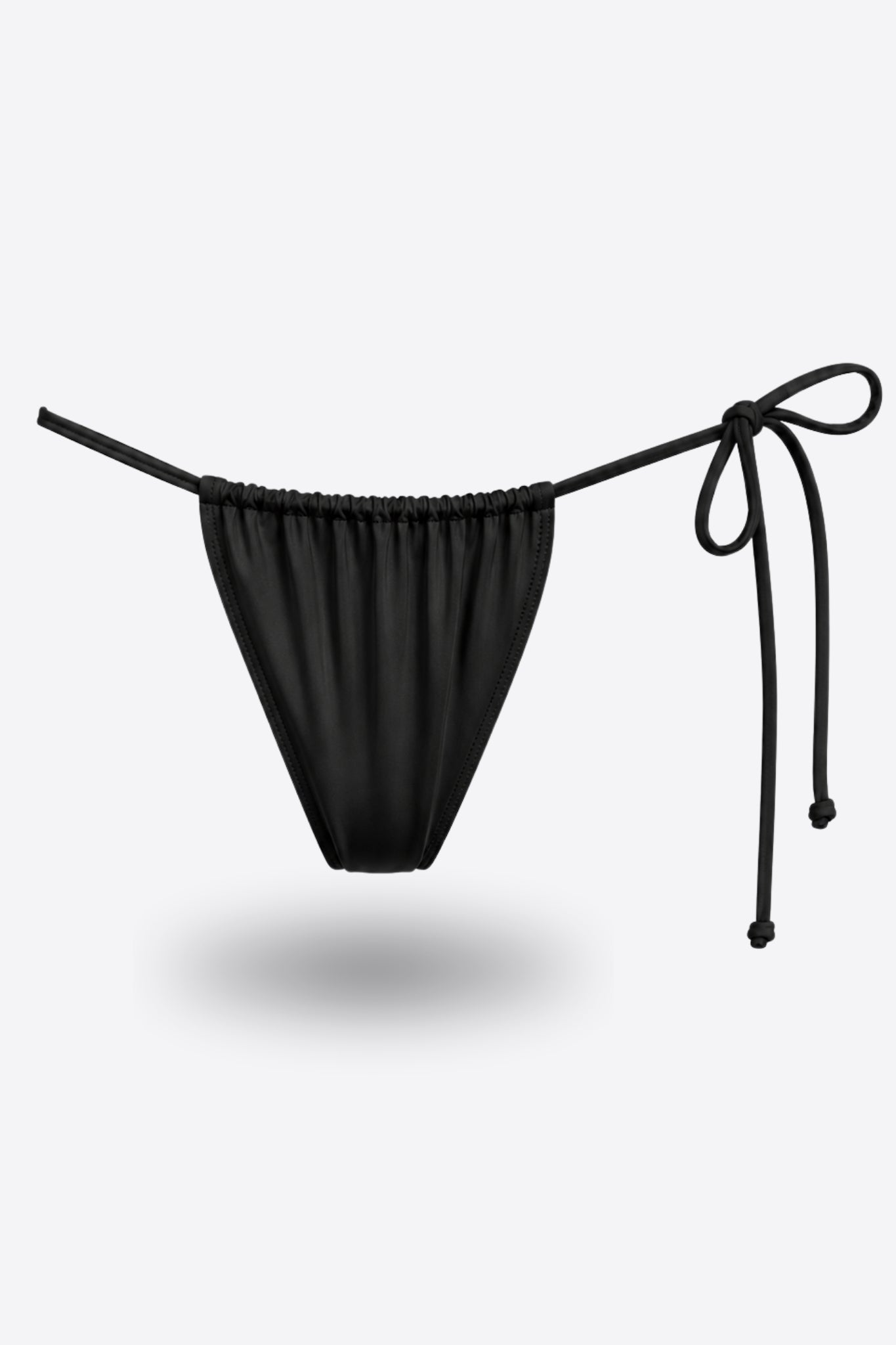 Бански долнище MILY BLACK ONE SIZE стринг с набор и регулираща връзка