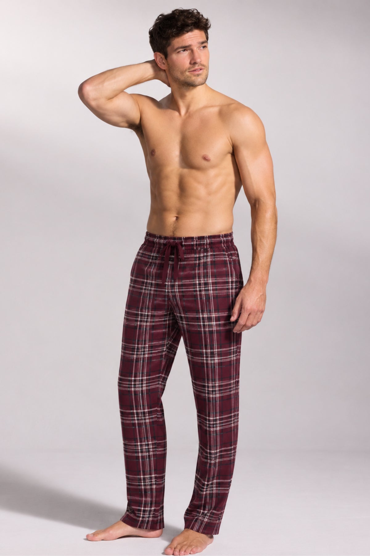 Мъжка пижама долнище FUEGO MEN BURGUNDY