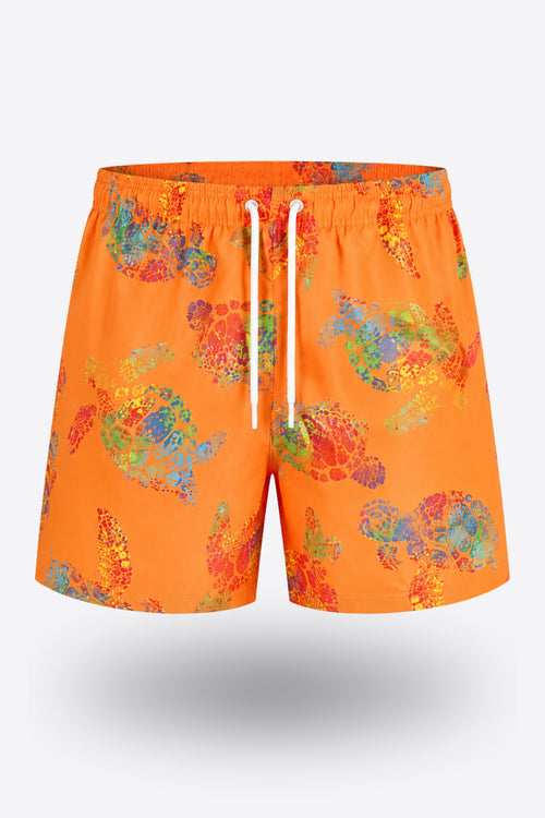 Бански шорти WAVE FIT SHELLY ORANGE от бързо съхнещ плат