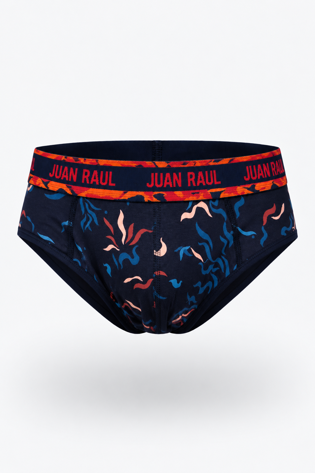 Мъжки слип RAUL BRIEFS ABSTRACT с външен ластик от памук и еластан