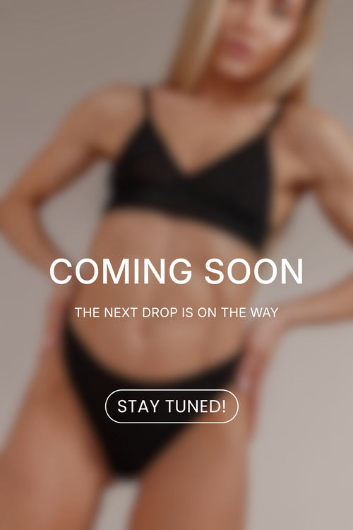 HAILEY BLACK бикини тип thong от тюл