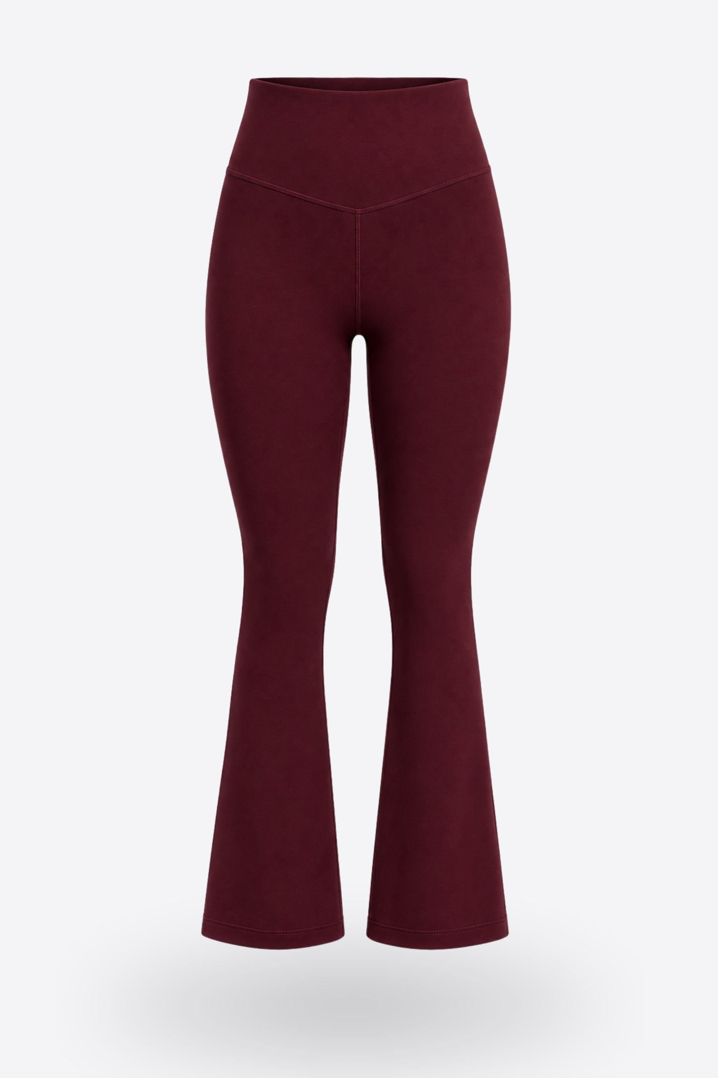 Дамски ватиран клин WILD LEG BURGUNDY с висока талия и чарлстон крачол