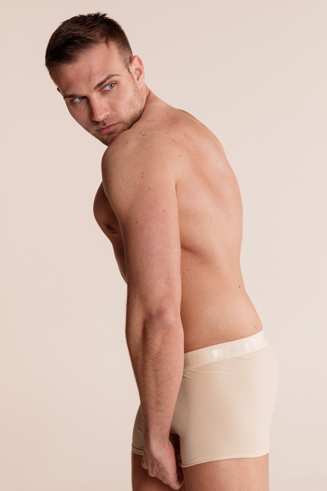 SECOND SKIN BOXER NATURAL с външен ластик от микрофибър