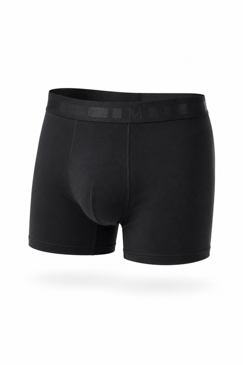 Active Boxer BLACK с външен ластик от памук и еластан