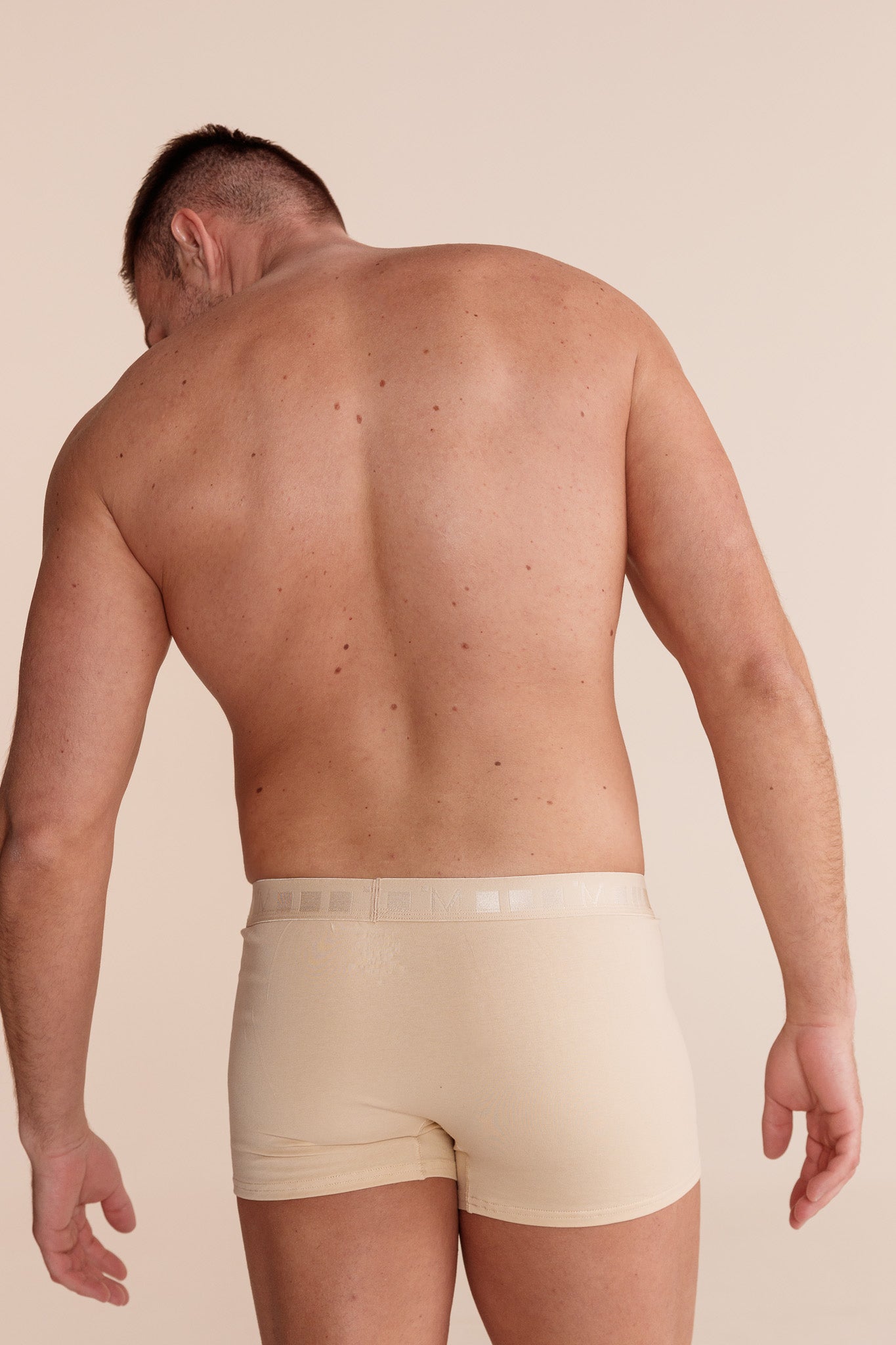 Active Boxer NATURAL с външен ластик от памук и еластан