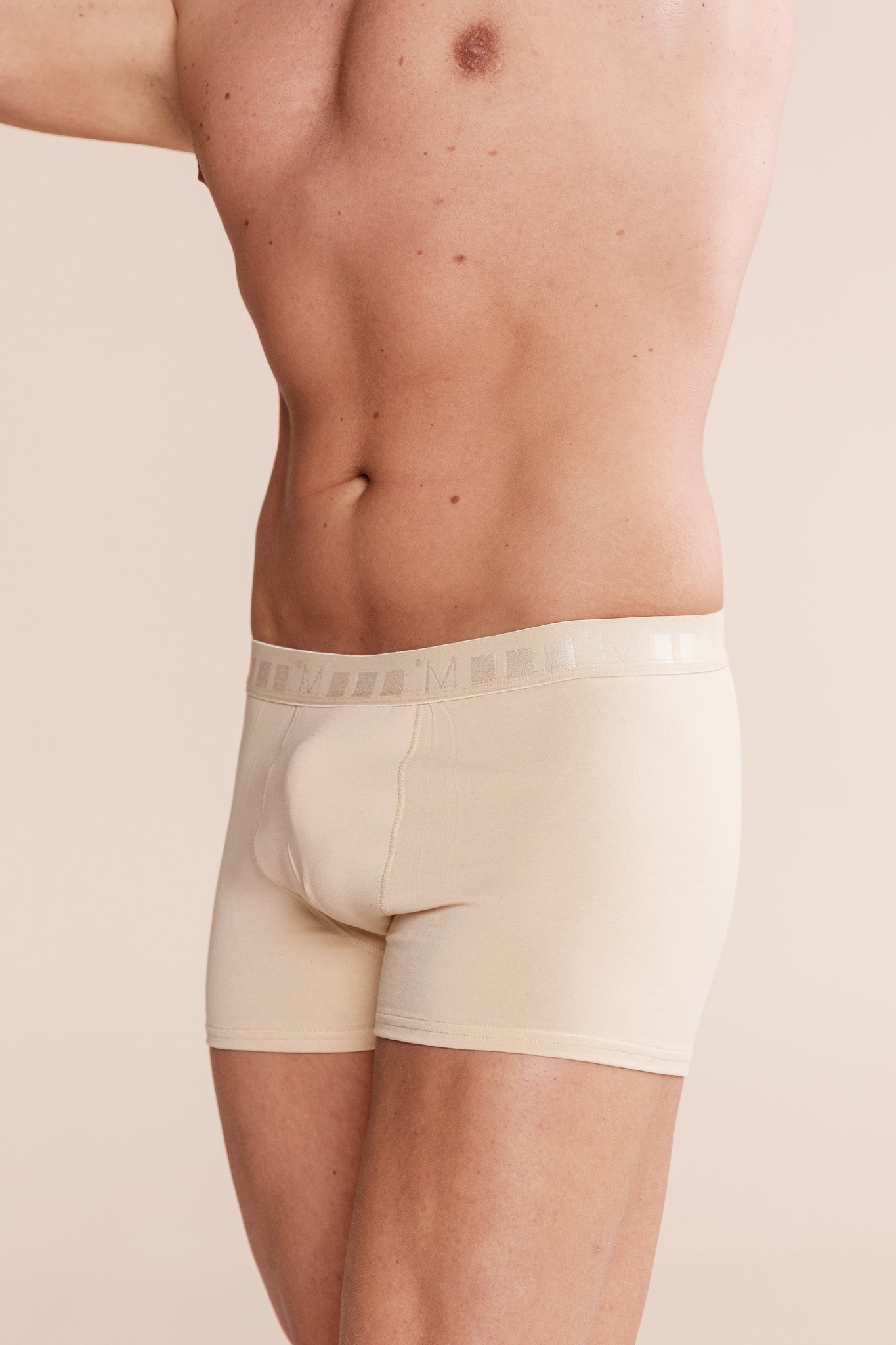Active Boxer NATURAL с външен ластик от памук и еластан