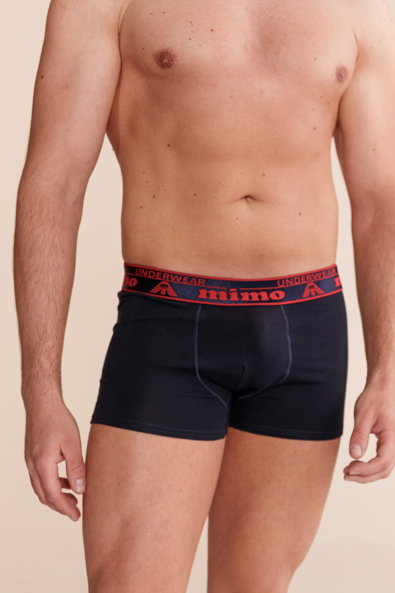 Active Boxer NAVY с външен ластик от памук и еластан