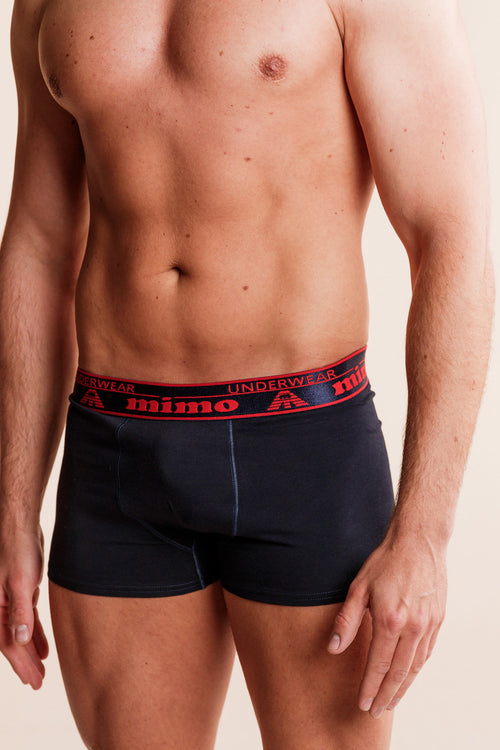 Active Boxer NAVY с външен ластик от памук и еластан
