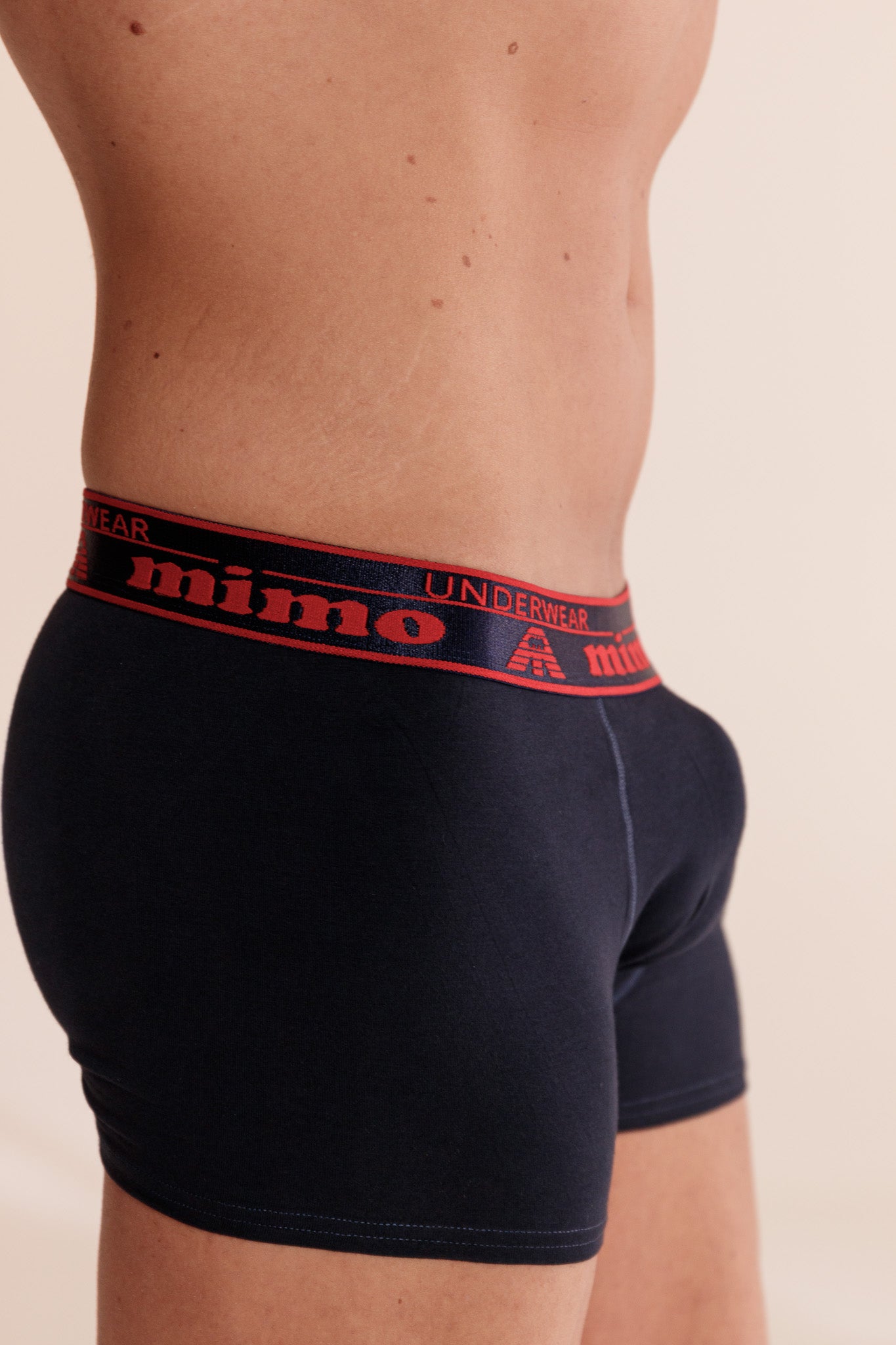 Active Boxer NAVY с външен ластик от памук и еластан