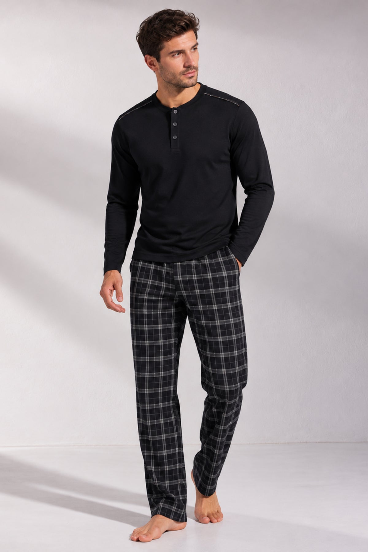 Мъжка пижама комплект ROCCO MEN DARK NAVY от две части