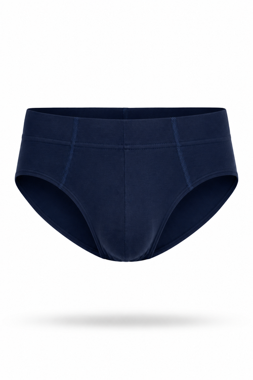 Essential Breifs NAVY класически със скрит ластик от памук и еластан