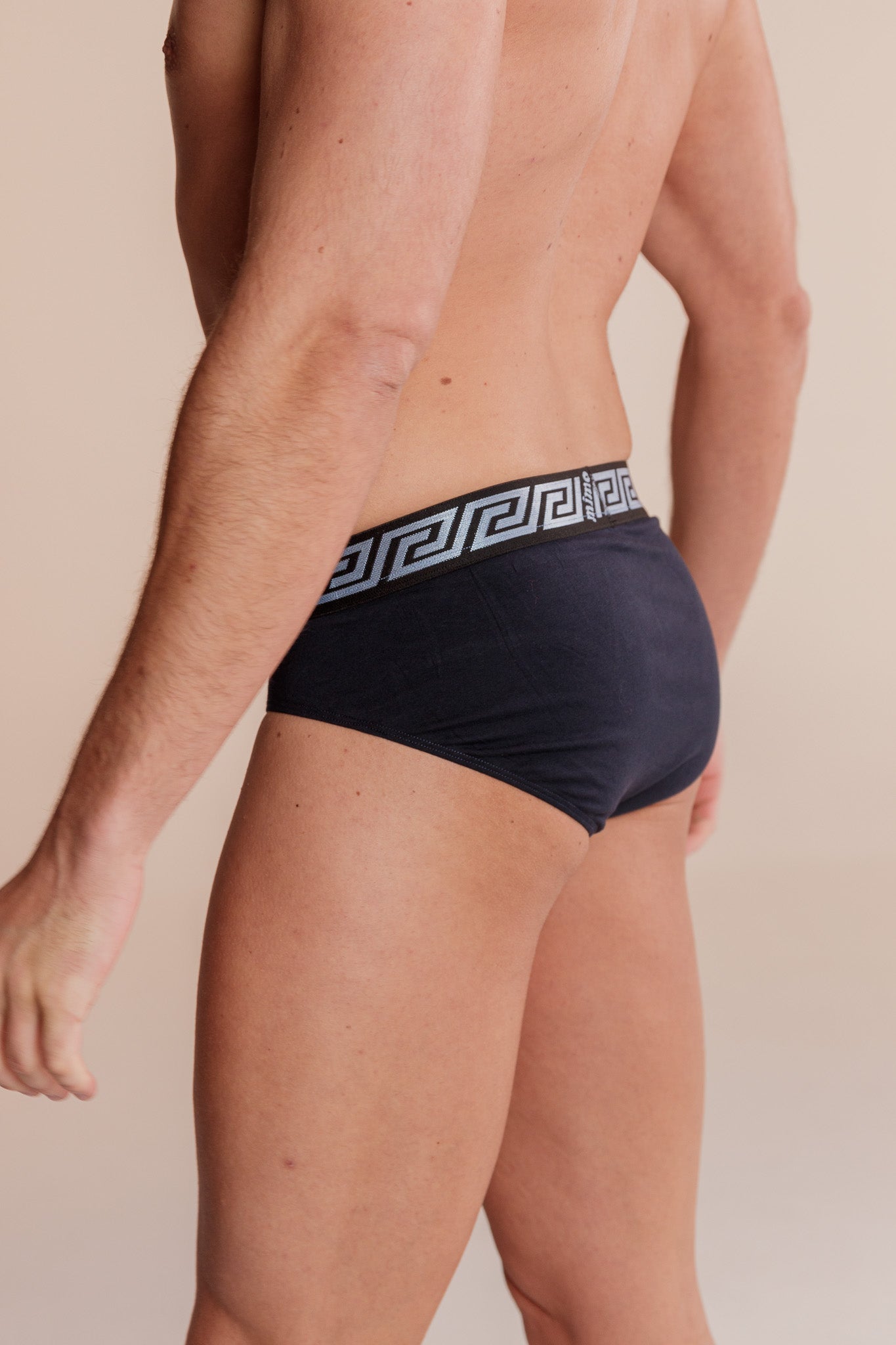 Comfort BREIFS NAVY с външен ластик от памук и еластан