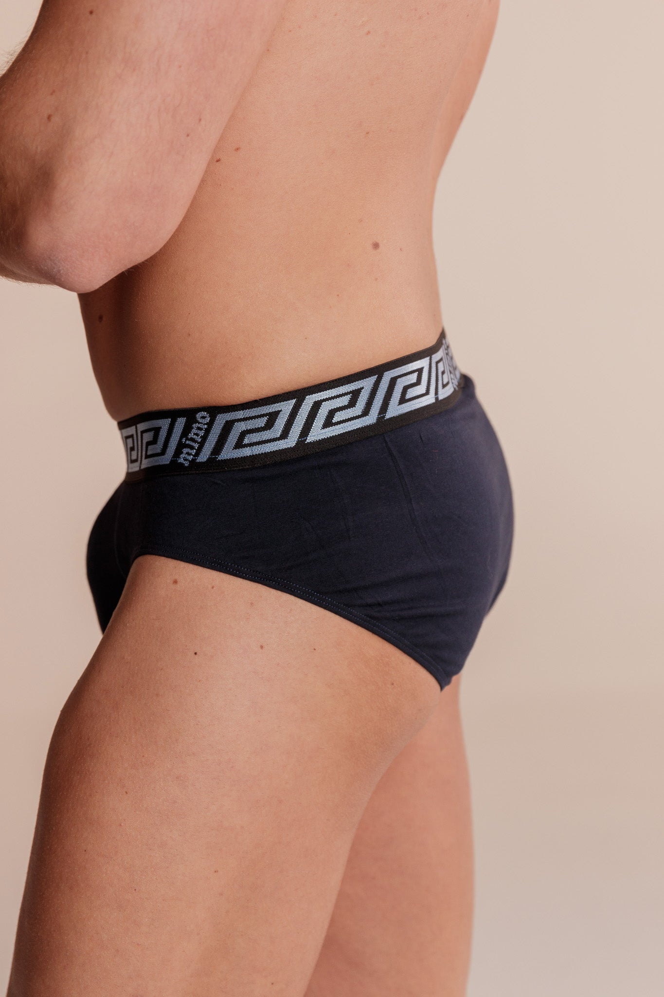 Comfort BREIFS NAVY с външен ластик от памук и еластан