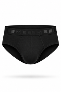 Comfort BREIFS BLACK с външен ластик от памук и еластан