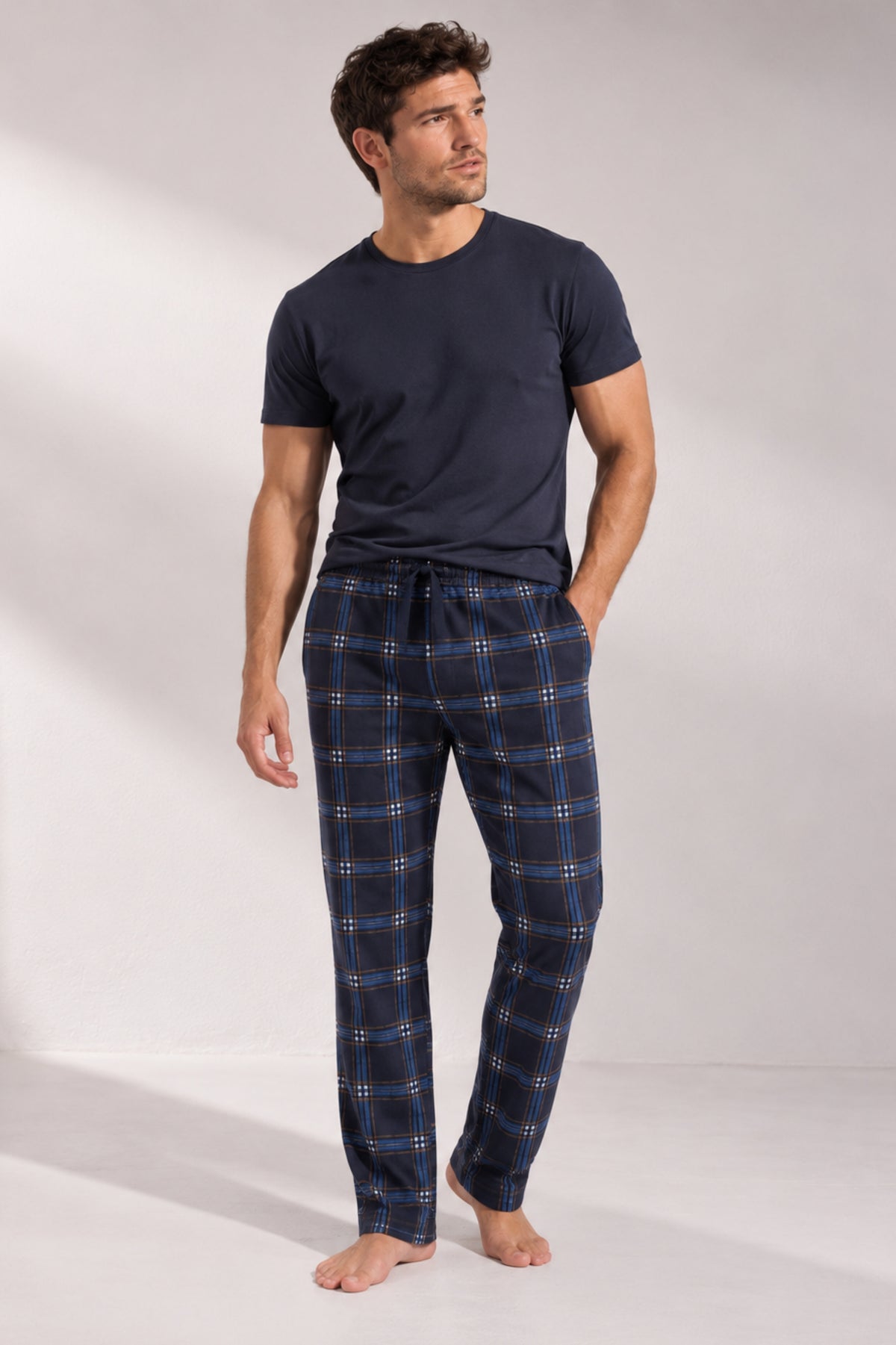 Мъжка пижама долнище FUEGO MEN BLUE