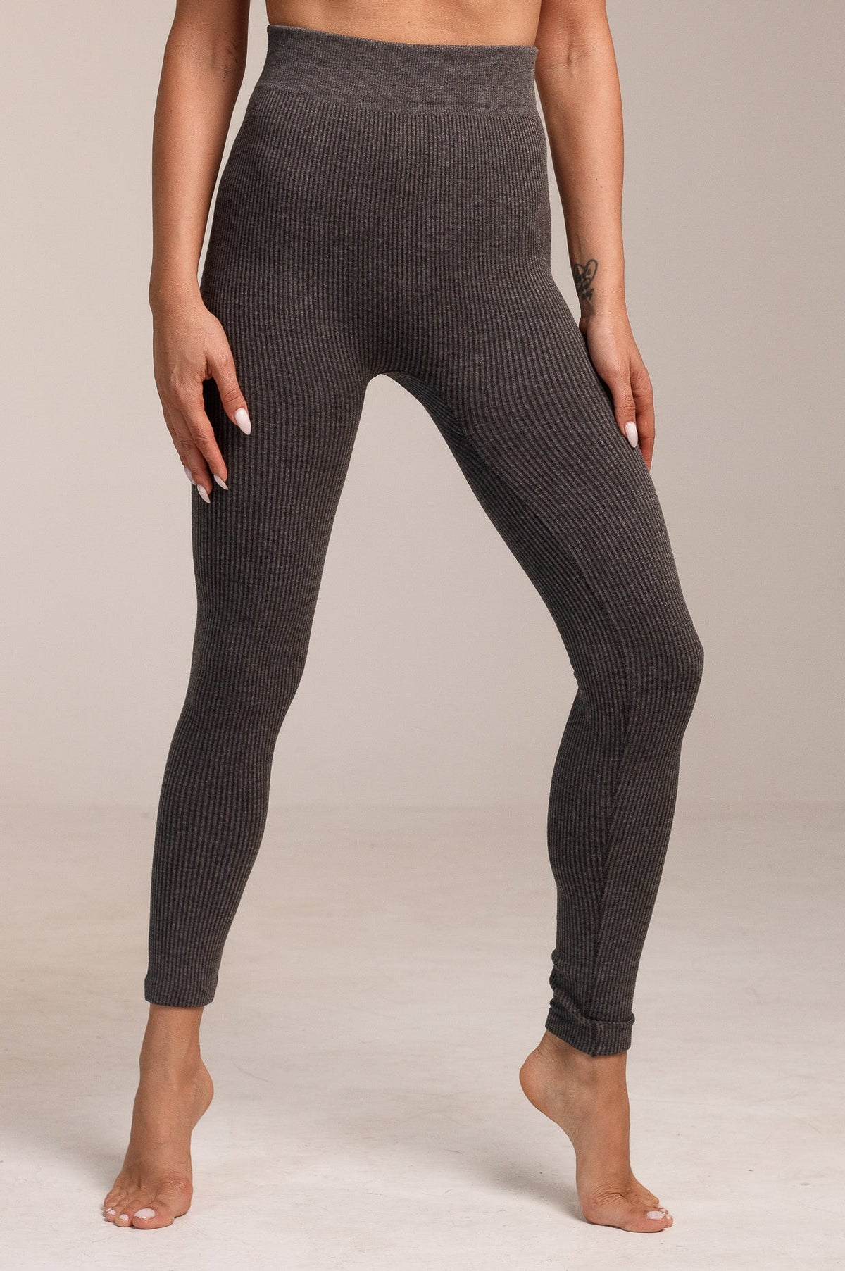 Дамски термо клин ISLA DARK GREY One Size рипсена материя