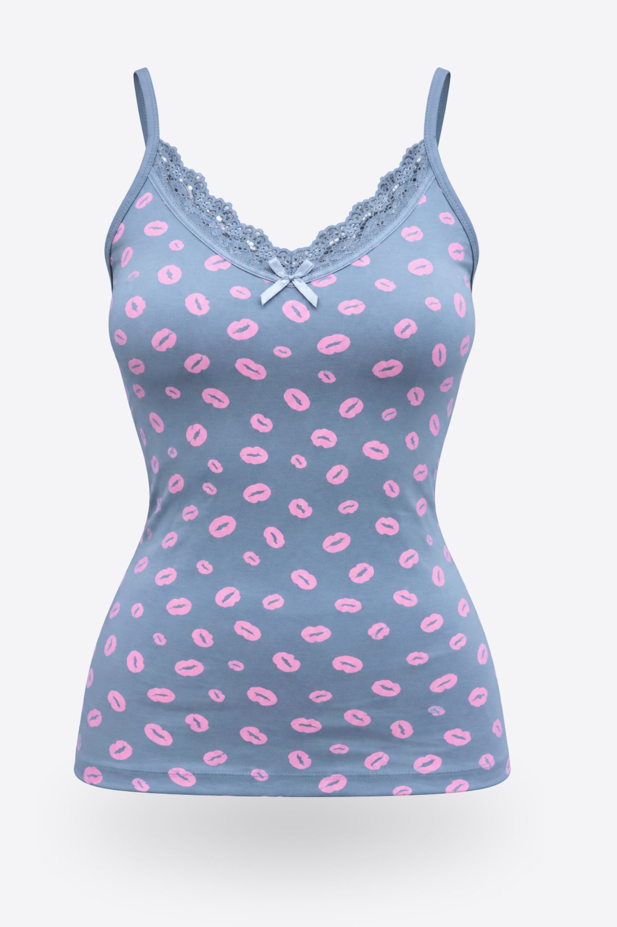 Дамски комплект еластични памучни корсажи 3 PACK TANK PINK SKY пакет от 3бр