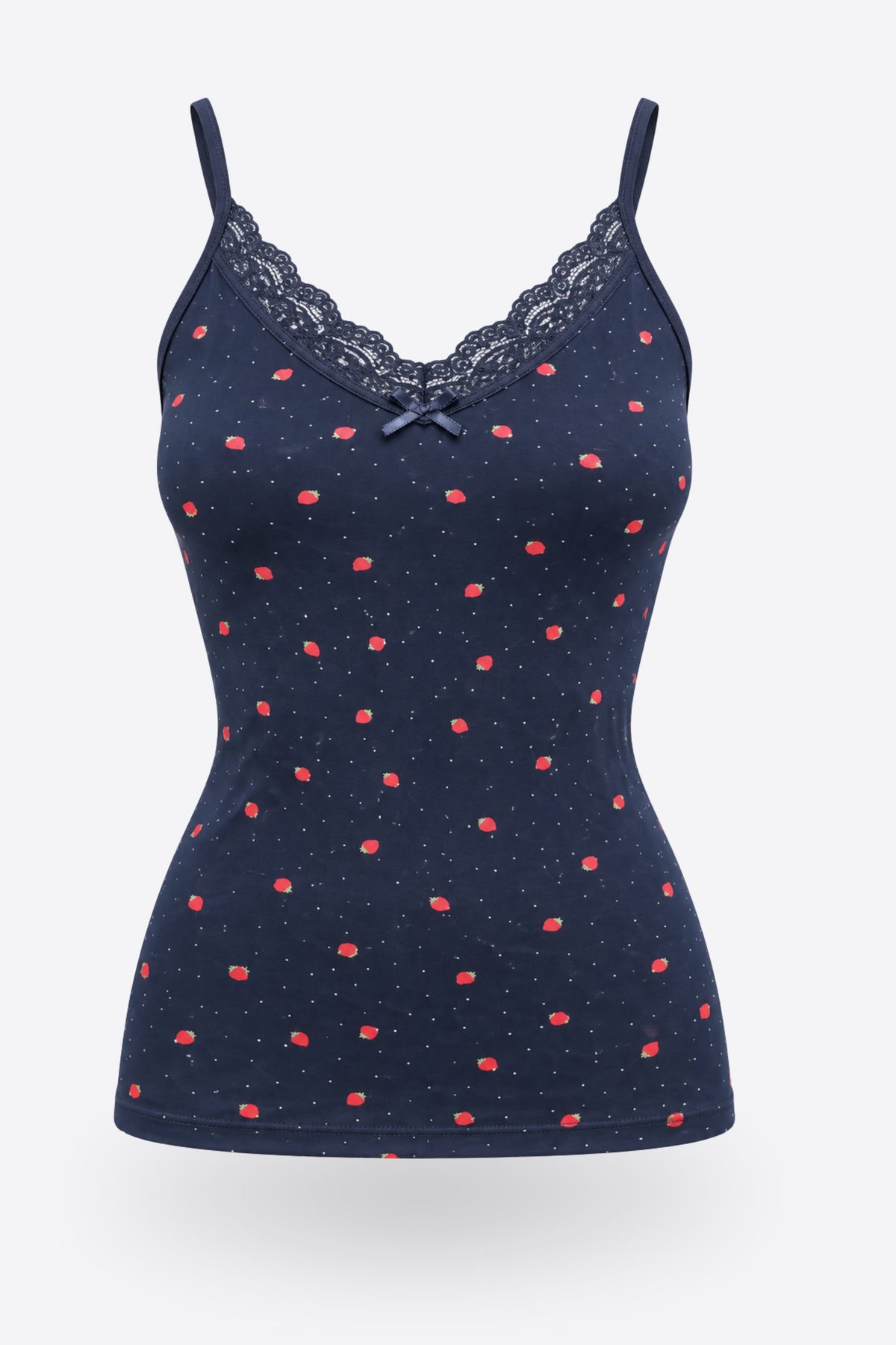 Дамски комплект еластични памучни корсажи 3 PACK TANK BLUE BERRIES пакет от 3бр