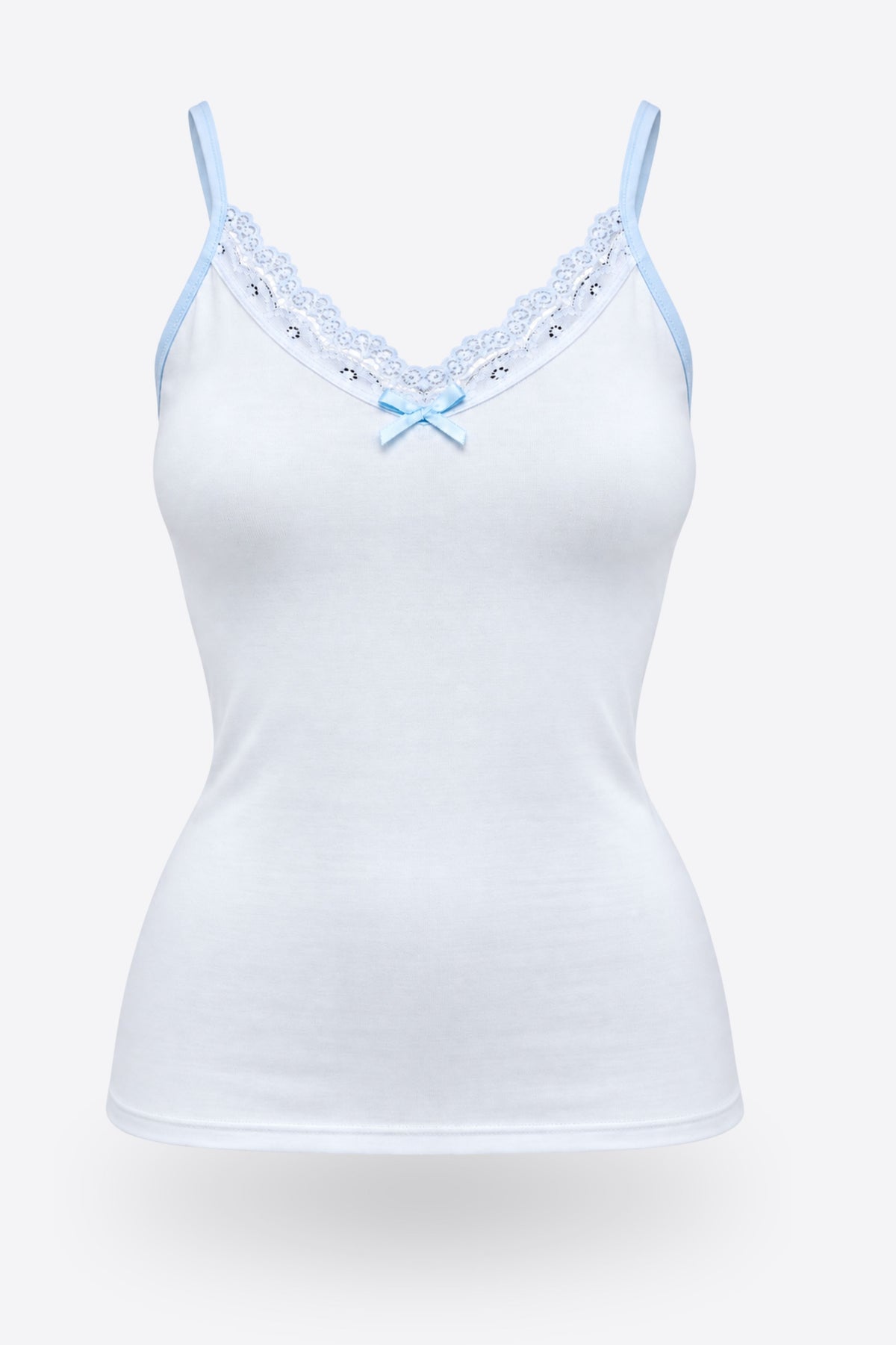 Дамски комплект еластични памучни корсажи 3 PACK TANK BLUE BERRIES пакет от 3бр