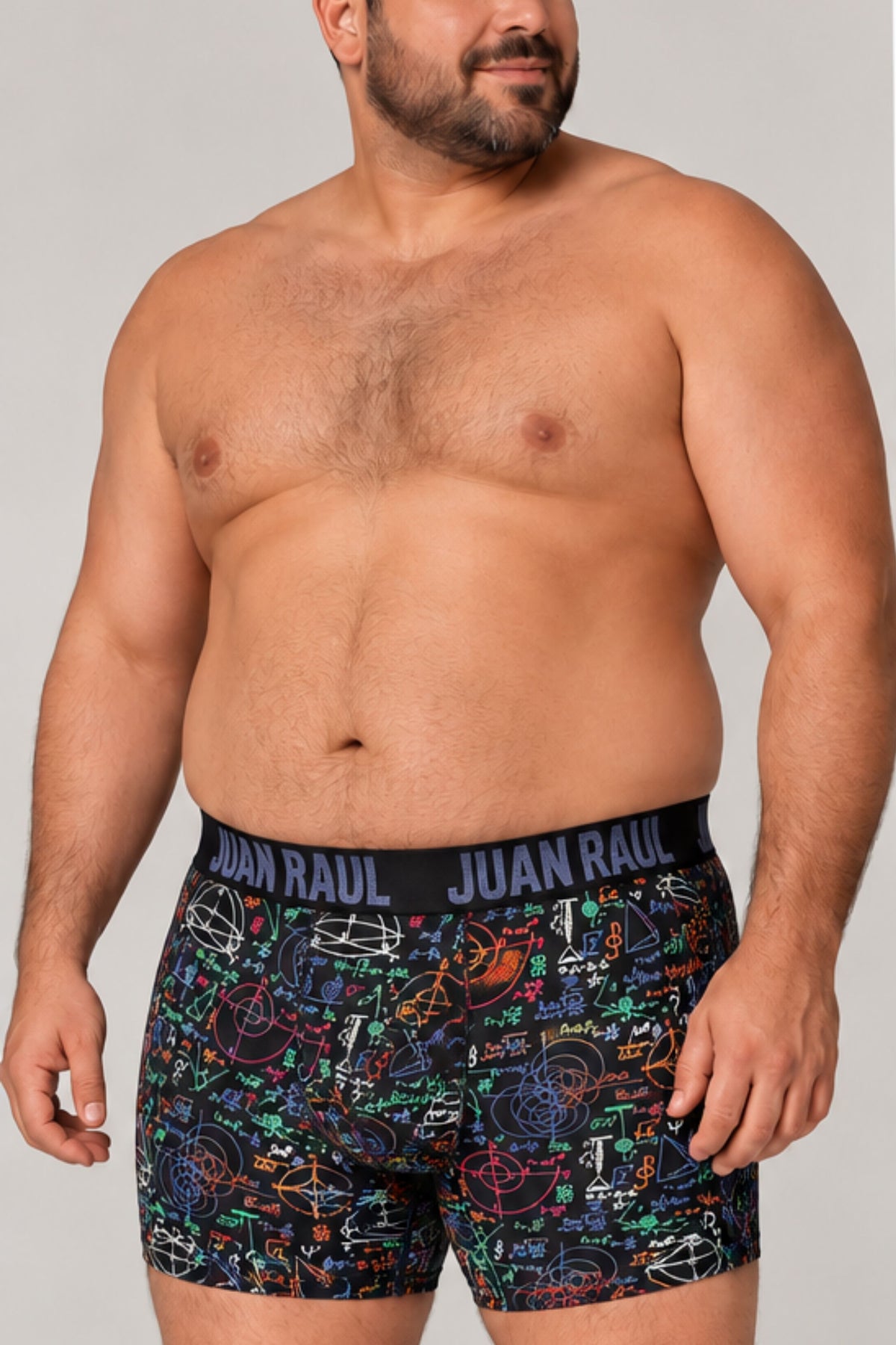 Мъжки комплект макси боксери RAUL MAXI BOXER MIX PRINT 5 PACK  с външен ластик от памук и еластан