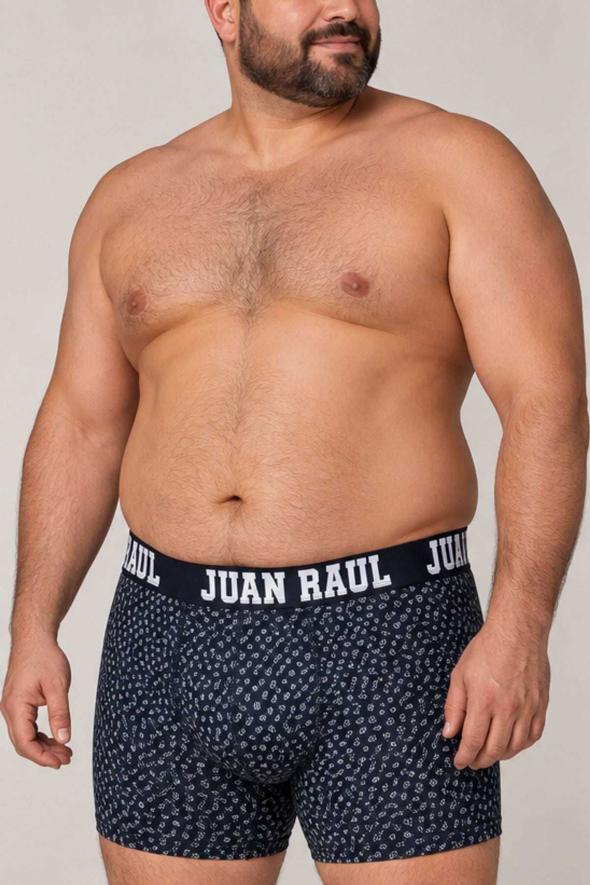 Мъжки комплект макси боксери RAUL MAXI BOXER MIX PRINT 5 PACK  с външен ластик от памук и еластан