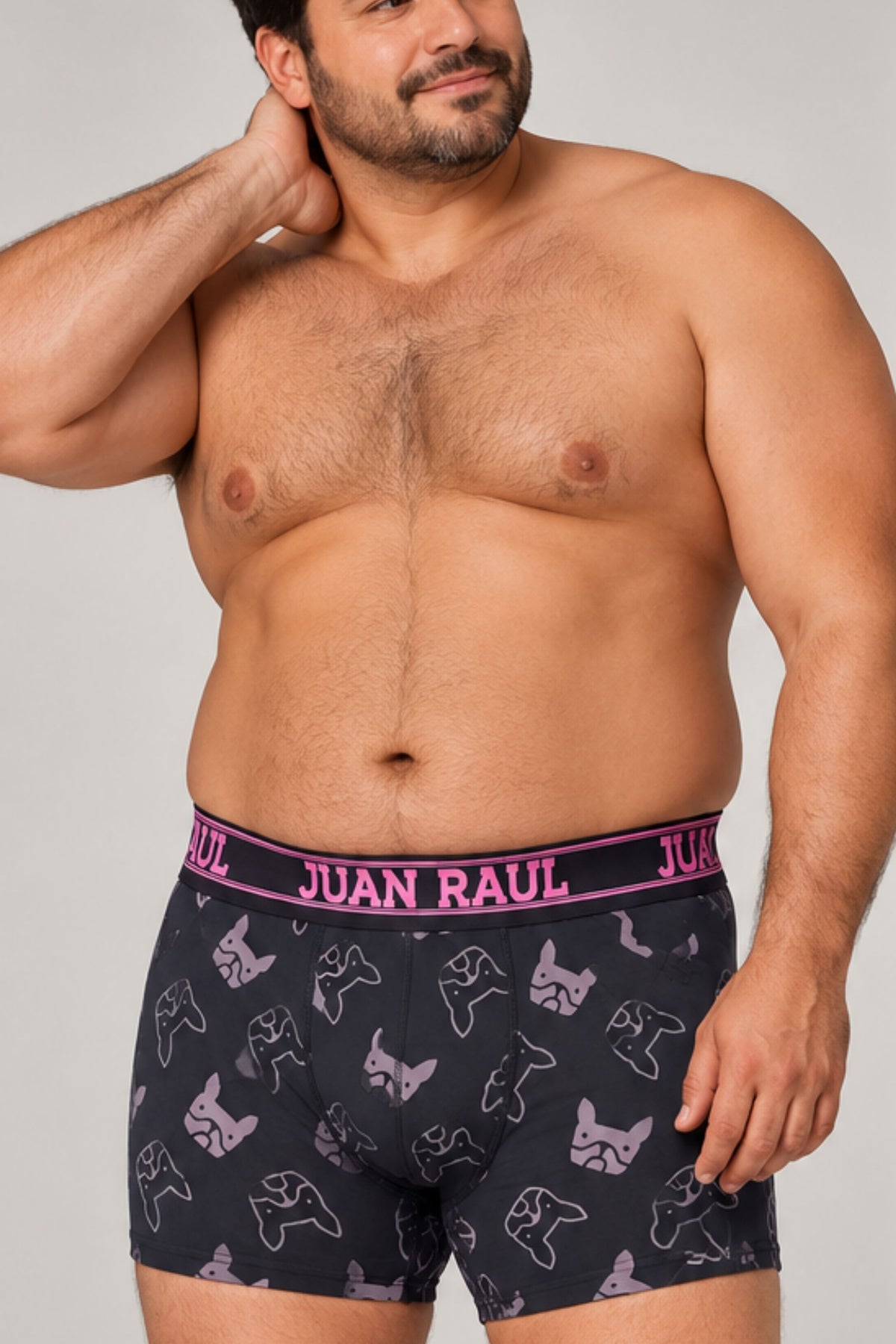 Мъжки комплект макси боксери RAUL MAXI BOXER MIX PRINT 5 PACK  с външен ластик от памук и еластан