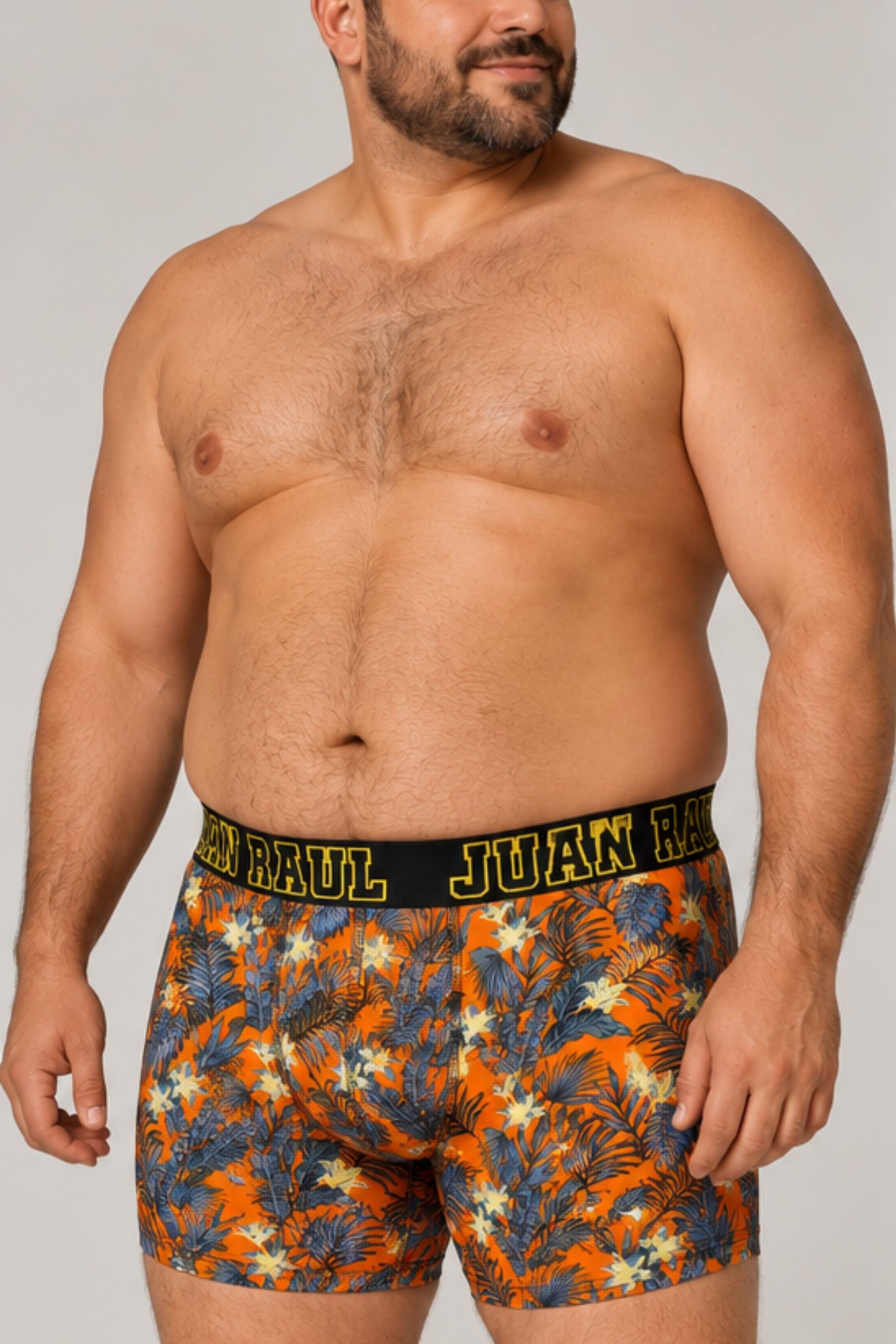 Мъжки комплект макси боксери RAUL MAXI BOXER MIX PRINT 5 PACK  с външен ластик от памук и еластан