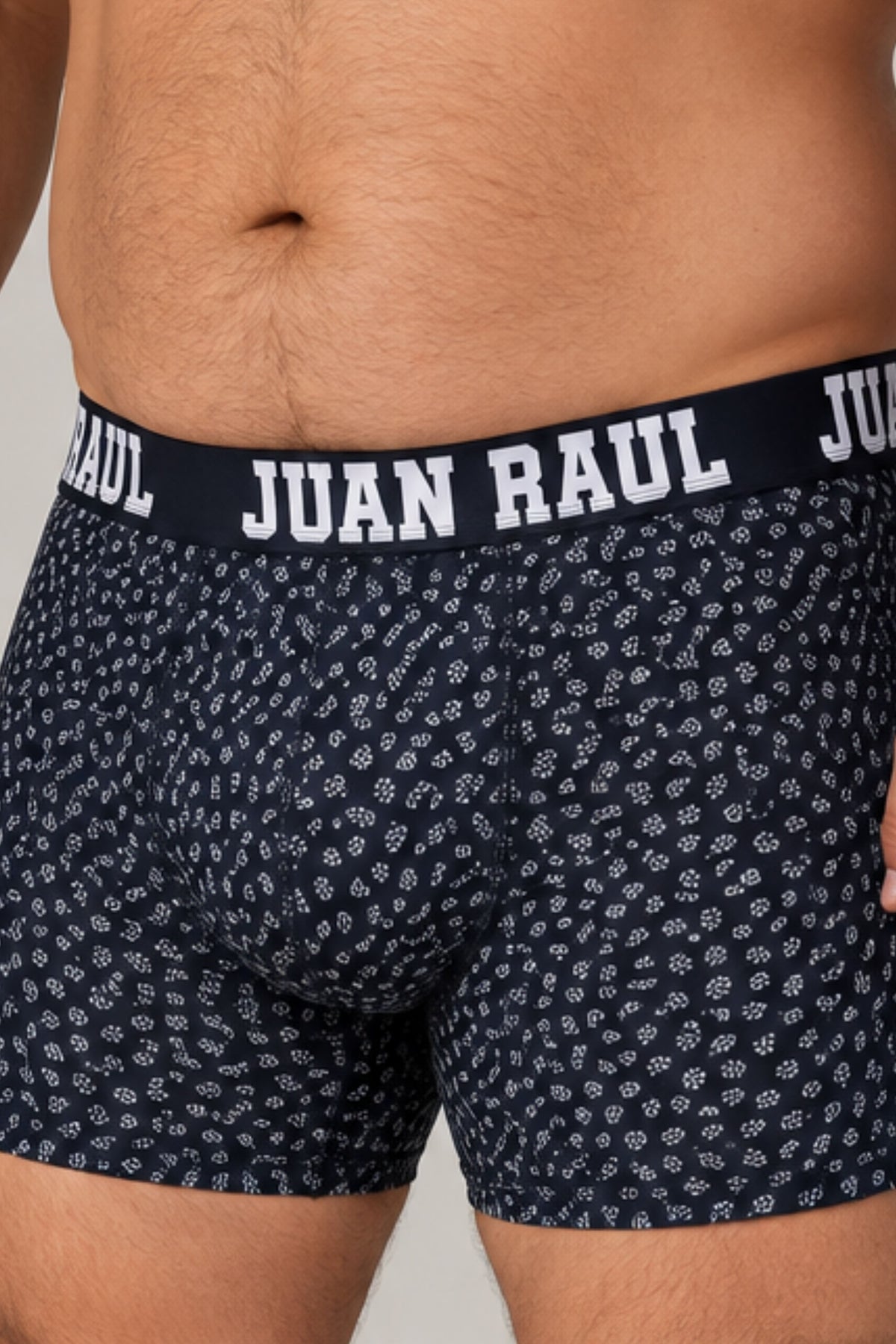 Мъжки комплект макси боксери RAUL MAXI BOXER MIX PRINT 5 PACK  с външен ластик от памук и еластан