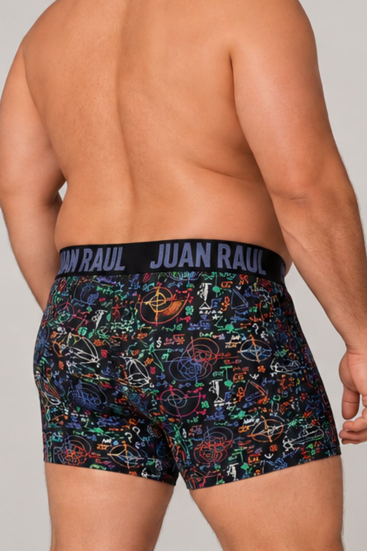 Мъжки комплект макси боксери RAUL MAXI BOXER MIX PRINT 5 PACK  с външен ластик от памук и еластан