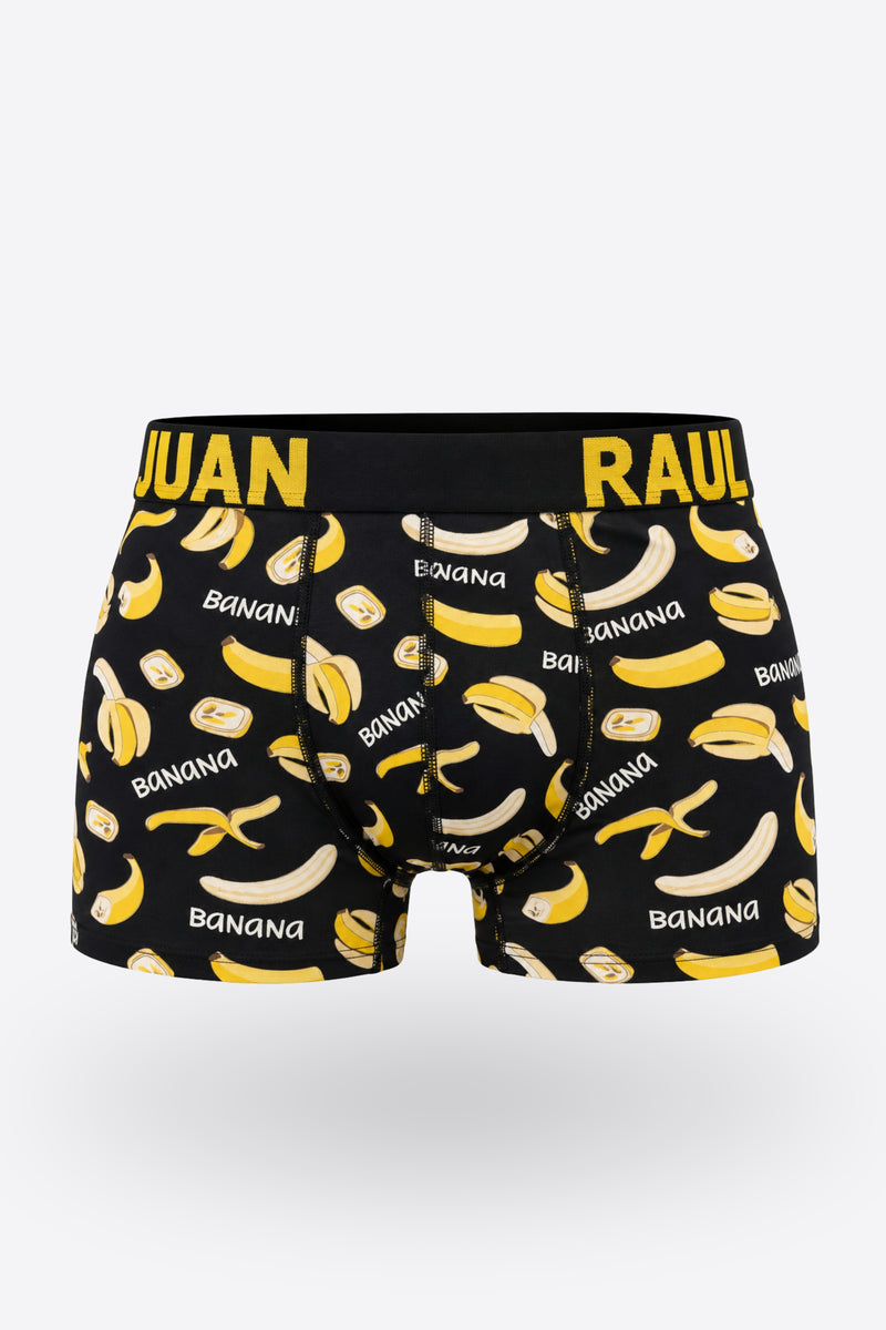 Мъжки боксер RAUL BOXER BANANA с външен ластик от памук и еластан