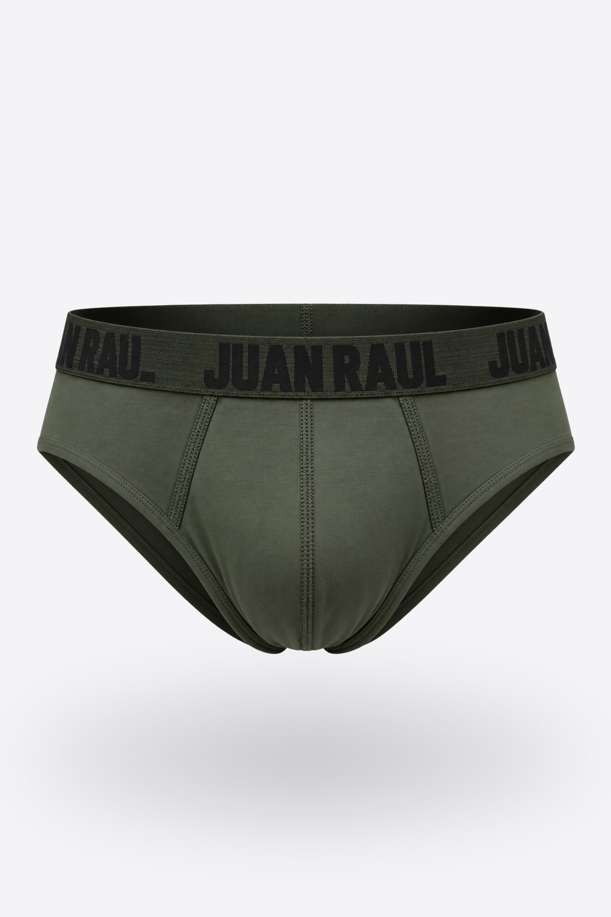 Мъжки слип RAUL BRIEFS ARMY с външен ластик от памук и еластан