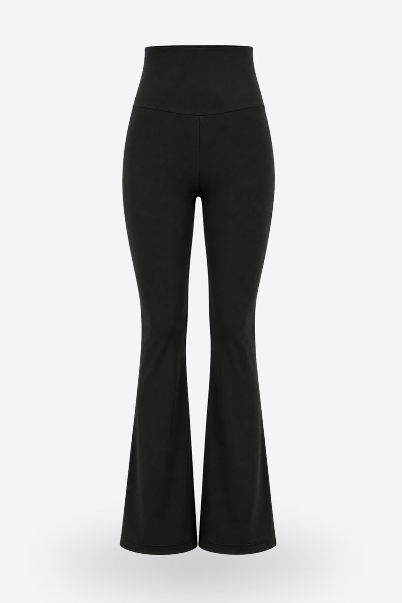 Дамски клин LEONA WIDE LEG BLACK памук и вискоза