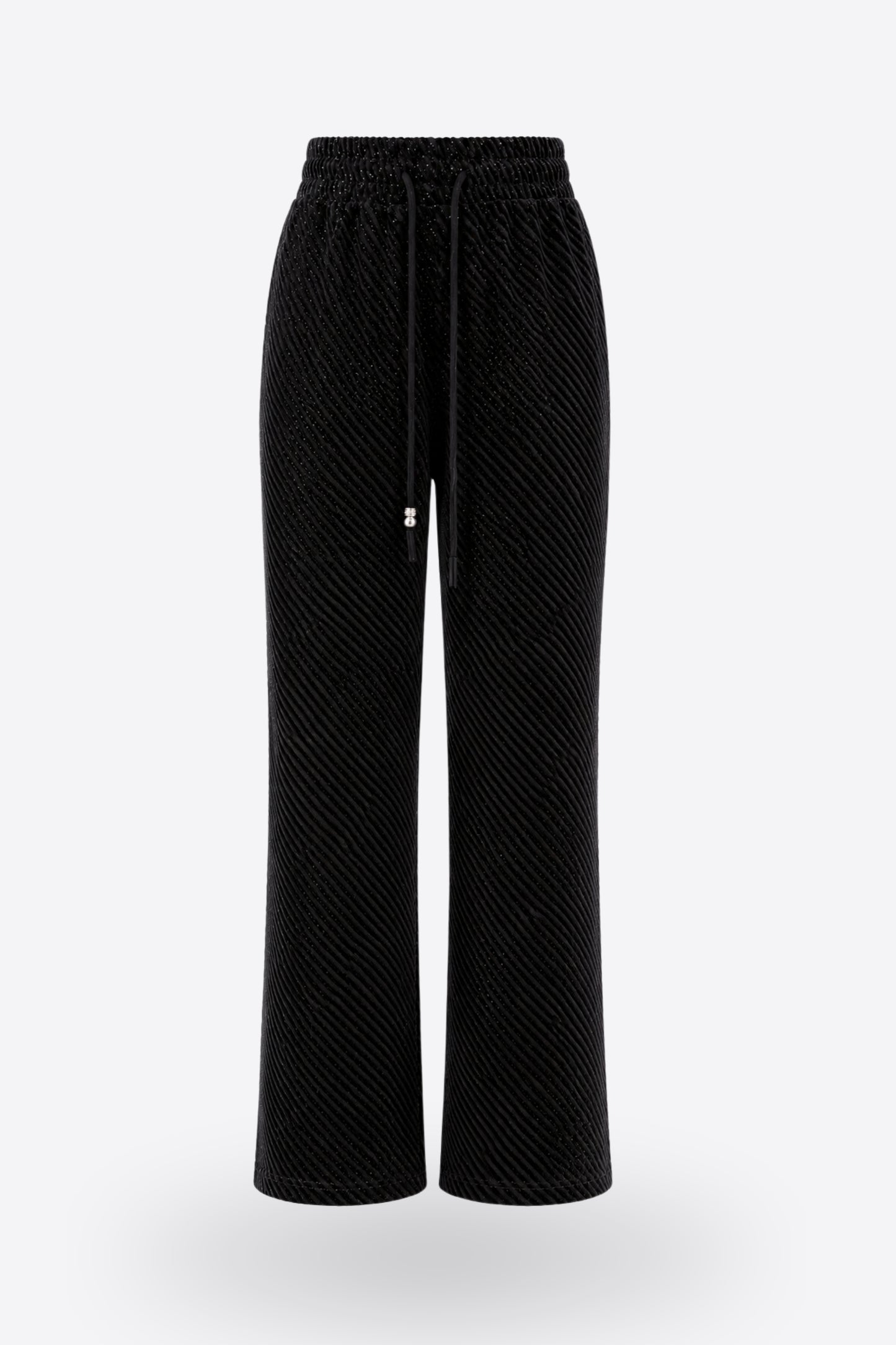 LOLA SHINE PANT BLACK спортно долнище с широк крачол
