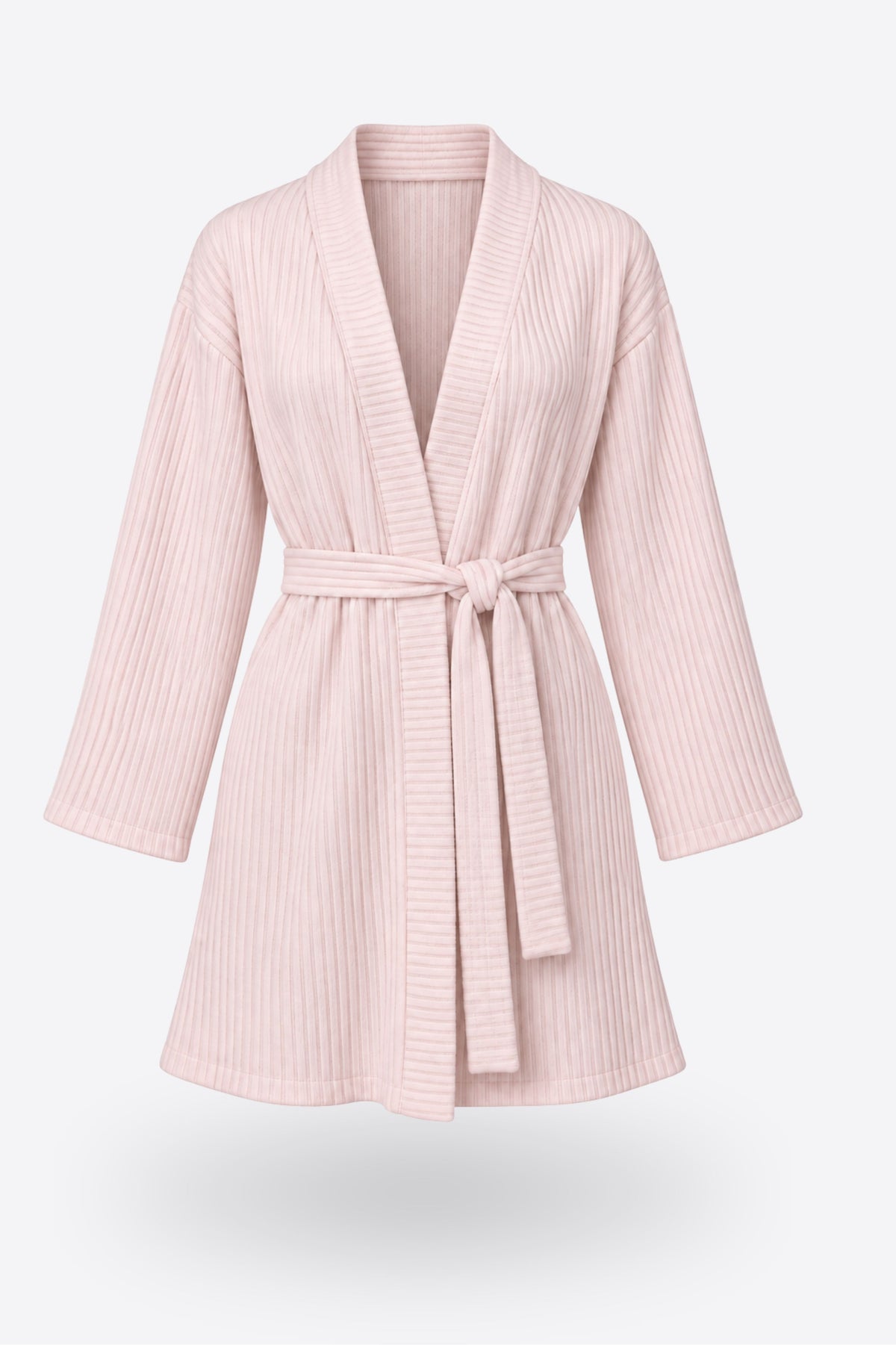 Дамски комплект SELENA PINK COZY от три части халат, блуза и панталон