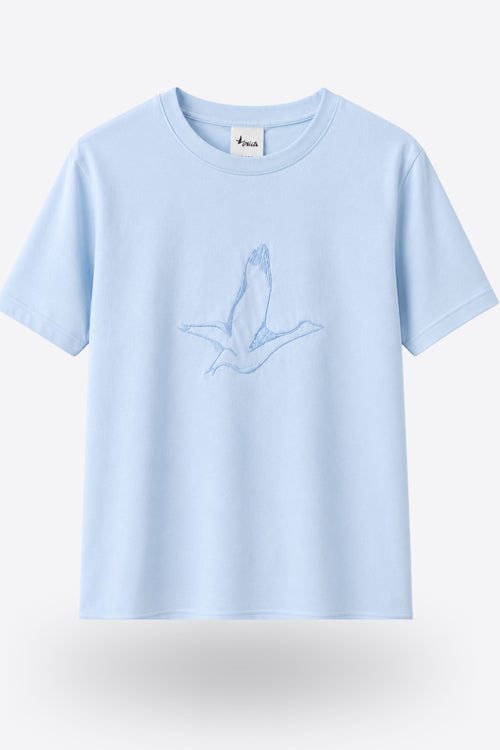 WINGS SKY Oversize тениска от 100% памук